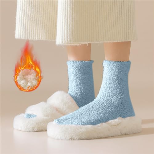 Warm Cozy Cloud Sock for kids Fabric Sleep Socks Fuzzy Socks For Women Warm Home Sleep Winter Preppy Stuff Socks2
