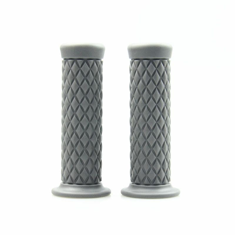 Poignées d'accélérateur moto caoutchouc embouts antidérapants Kawasaki KLR gris