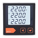 Este voltímetro de pantalla digital es adecuado para medir parámetros de voltaje trifásico del sistema de distribución de energía.