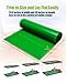 Helidrago Bearded Dragon Tank Accessories, Reptile Substrate Floor for Bearded Dragon Enclosure 4x2x2, Leopard Gecko Tank Liner Mat for 120 Gallon Reptile Tank, Green