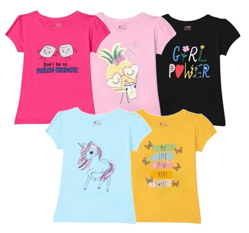 Image of Lush Plush Baby Girls Half Sleeves Cotton T-Shirts Set