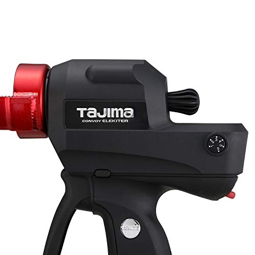 Tajima Battery Powered Caulk Gun - 7.2V Convoy Elite Caulking Gun with Pressure Sensitive Handle & Flow Control Dial - CNV-EL-T