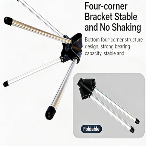 Percha de vapor para ropa con soporte estable y altura ajustable para planchado vertical 6