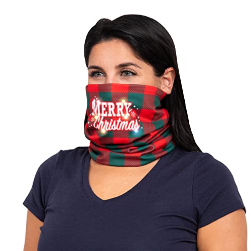 FOCO Merry Christmas Light Up Gaiter Scarf3