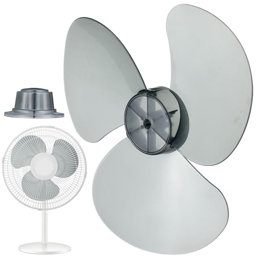 TOYANDONA Pales de Ventilateur Plastique Lames Transparentes Noires Détachées pour Ventilateur sur Pied Accessoires de Remplacement Faciles à Installer et Nettoyer