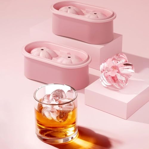 Molde para hielo 3D con diseño de flor de cerezo miniatura 2