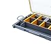 rockible Fishing Tackle Box, Portable Clear Lightweight with Dividers Multifunction Organizer Lure Box