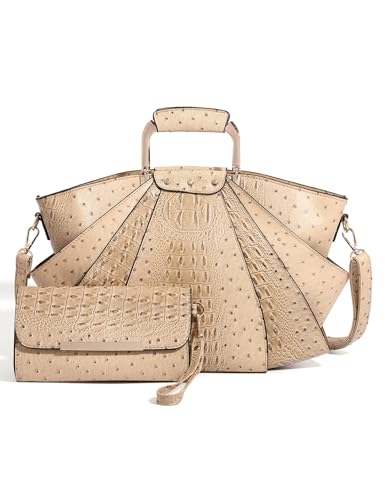 Image of Bag Woman Large Capacity Leather Purse Fashion Designer Metal Top Handle Handbags Women Crossbody Large Bags for Women Tote
