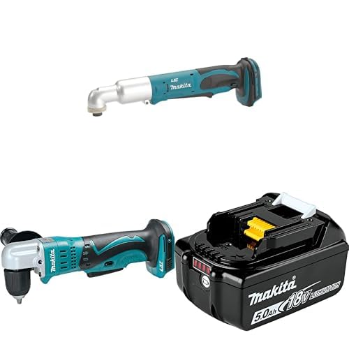 Image of Makita 18V LXT Bundle: XLT01Z Angle Impact Driver, XAD02Z 3 /8 inch Angle Drill & BL1850B 5.0Ah Battery