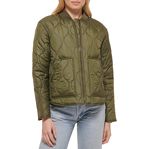 Levi's Women's Onion Quilted Liner Jacket, Army Green, X-Small at