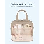 TOPDesign Travel Toiletry Bag for Women, Puffer Large Toiletry Bag, Lightweight Cosmetic Makeup Organizer with Handle for Traveling, Accessories, Essentials, Toiletries (Camel) - Image 5