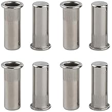 80pcs Flat Head Rivet Nuts Sealed Stainless Steel Blind Threaded Inserts Nut Closed End Hermetic Waterproof Nut Size M10