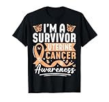 La Cinta de melocotón apoya al sobreviviente de la Conciencia del cáncer uterino Camiseta