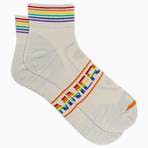 Image of Merrell Unisex Men's and Women's Zoned Cushioned Wool Hiking Ankle Socks - Breathable Arch Support