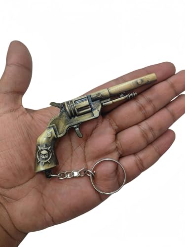Image of ( 1 PCS Gun Keychaiin Empire Revolver Gun Pistol Shaped Toy Metal Keychain | Gun Keychain For Bikes, Cars, Bags, Home, Cycle For Men And Women(Z48)