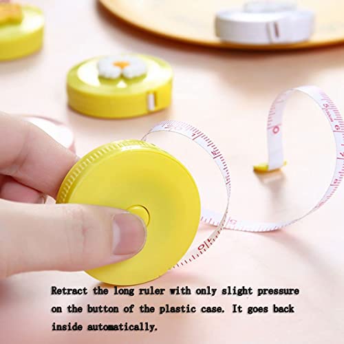 Dearjana 10 Pack Body Tape Measure, Cute Retractable Mini Measuring Tape, 60 Inch/1.5M Soft Body Tailor Sewing Craft Cloth Dieting Measuring Tape, Accurate Tape Measures For Kids Baby Mother, B020210 #TOP2