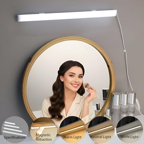 Image of GITGRNTH 4 PCS USB Powered Strip Under Cabinet Light,Adjustable 10 Level Brightness, 3 Color Mode Mode (3000K /4000K /6000k), Perfect for Kitchen Use & Shelf & Closet & Wardrobe (Pack of 4)