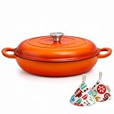 Crystals Enamelled Cast Iron Shallow Casserole Dish, 4L — product image