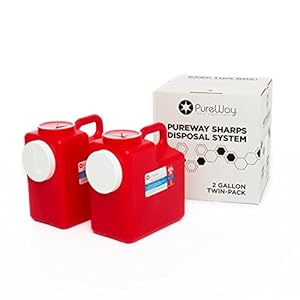 Mailback 2 Gallon 2-Pack PureWay Sharps Disposal System – PrePaid Return Label Included
