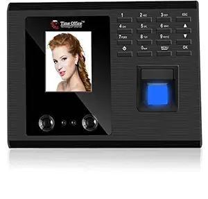 Team Office Touch-Less Face Attendance Device with Cloud Attendance Software (Face + Wi-Fi), Black