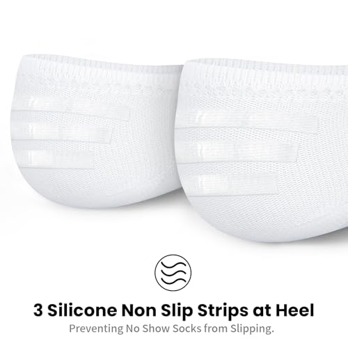 Image of wernies No Show Socks Women 10 Pairs Low Cut Ankle Socks with Non Slip Casual Invisible Liner Socks