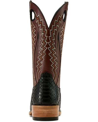 ARIAT Men's Futurity Exotic Python Tall Western Boot Square Toe Black 9 D(M) US3