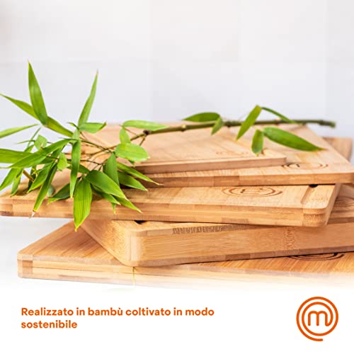 Excelsa Set 6 Taglieri In Bambù Con Supporto - 23x15 Cm, Eco-Friendly Per Cucina - Foto 7