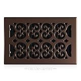 Decor Grates SPH610-RB Scroll Floor Register, 6-Inch by 10-Inch, Rubbed Bronze