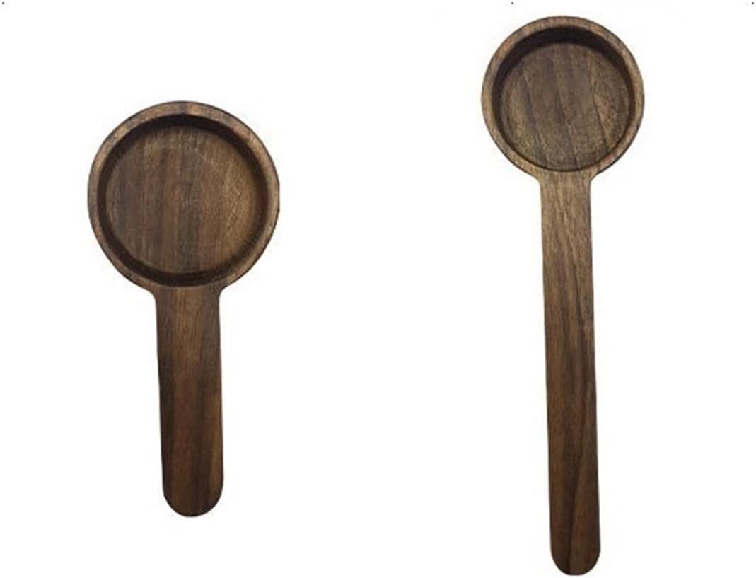 Coffee Scoops Short Hand Long Handle Spoon Walnut Wood Coffee Scoops Measuring Kitchen Tea Tools