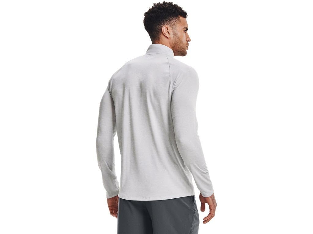 Under Armour - Mens Tech 1/2 Zip 20 Long-Sleeves T-Shirt, Color Halo Gray/White (014), Size: XXX-Large x Tall
