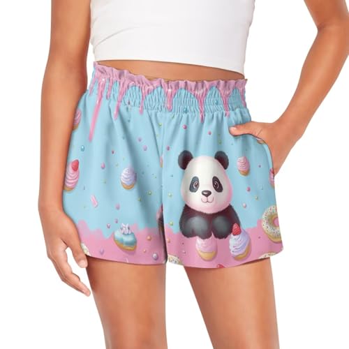 Girls Shorts 1-16 Kids Athletic High Waisted Running Swim Yoga Cute Graphic Shorts Pants