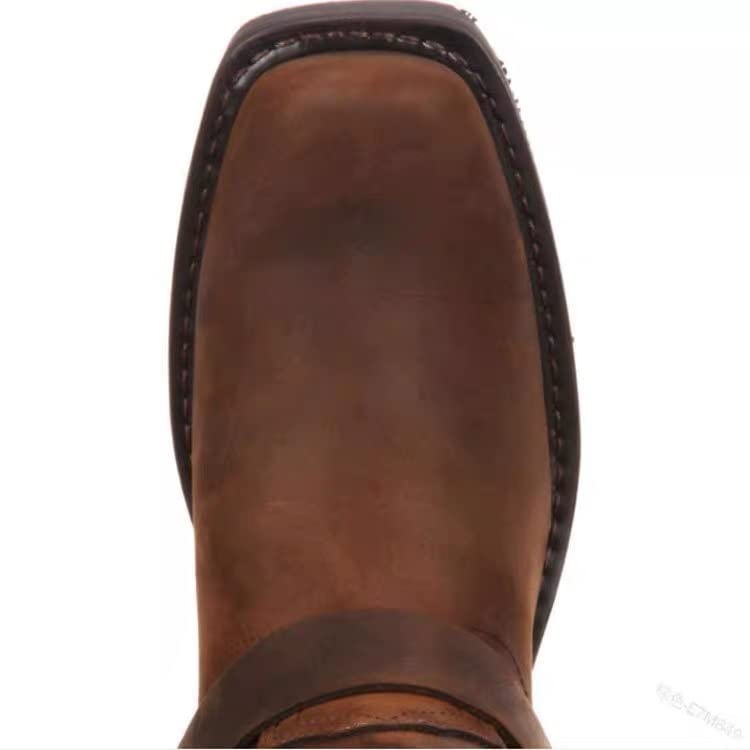 Image of CHUUMEE Men's Classic Western Cowboy Square Toe Embroidered Cowboy Boots