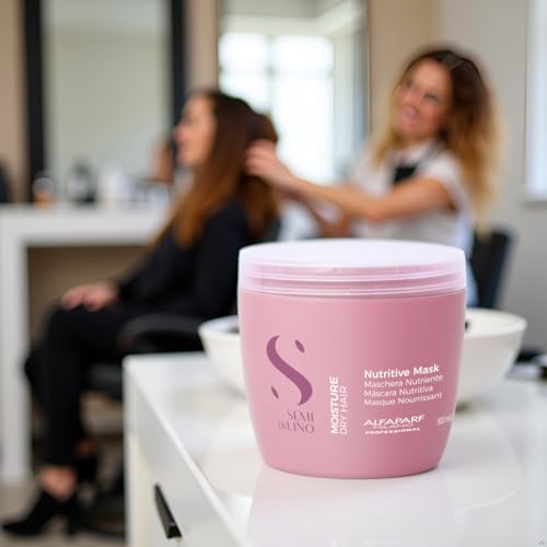 Alfaparf Milano Semi Di Lino Moisture Nutritive Mask 500ml -mascarilla nutritiva - imagen 3