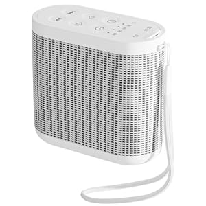 Welldiea White Noise Machine, Portable Sleep Sound Machine, 21 Sleep Music, Timer, Memory Function, Type-C Rechargeable for Home Office Travel, Suitable for Everyone(White)