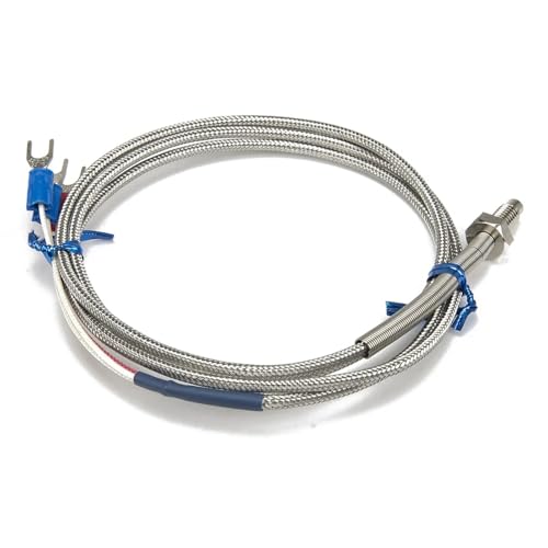 Sensor PT100 M6 con cable blindado metálico para mediciones estables 3