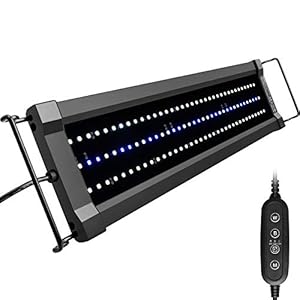 NICREW ClassicLED Gen 2 Aquarium Light, Dimmable LED Fish Tank Light with 2-Channel Control, White and Blue LEDs, High…