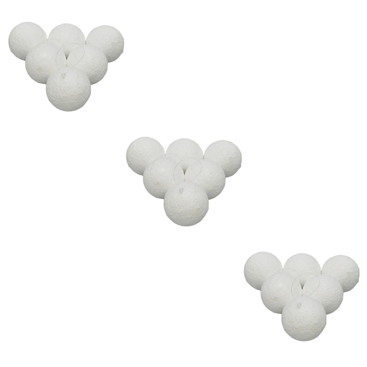 EXCEART 18 Piezas Bola De Nieve De Navidad Colgantes De Bolas De Nieve Bolas De Espuma para Manualidades DIY Bola Colgante De Navidad Bola De Navidad Artesanía Paseo El Plastico