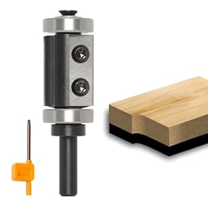 Sinoprotools Wendeplatten Bündigfräser 8mm Schaft