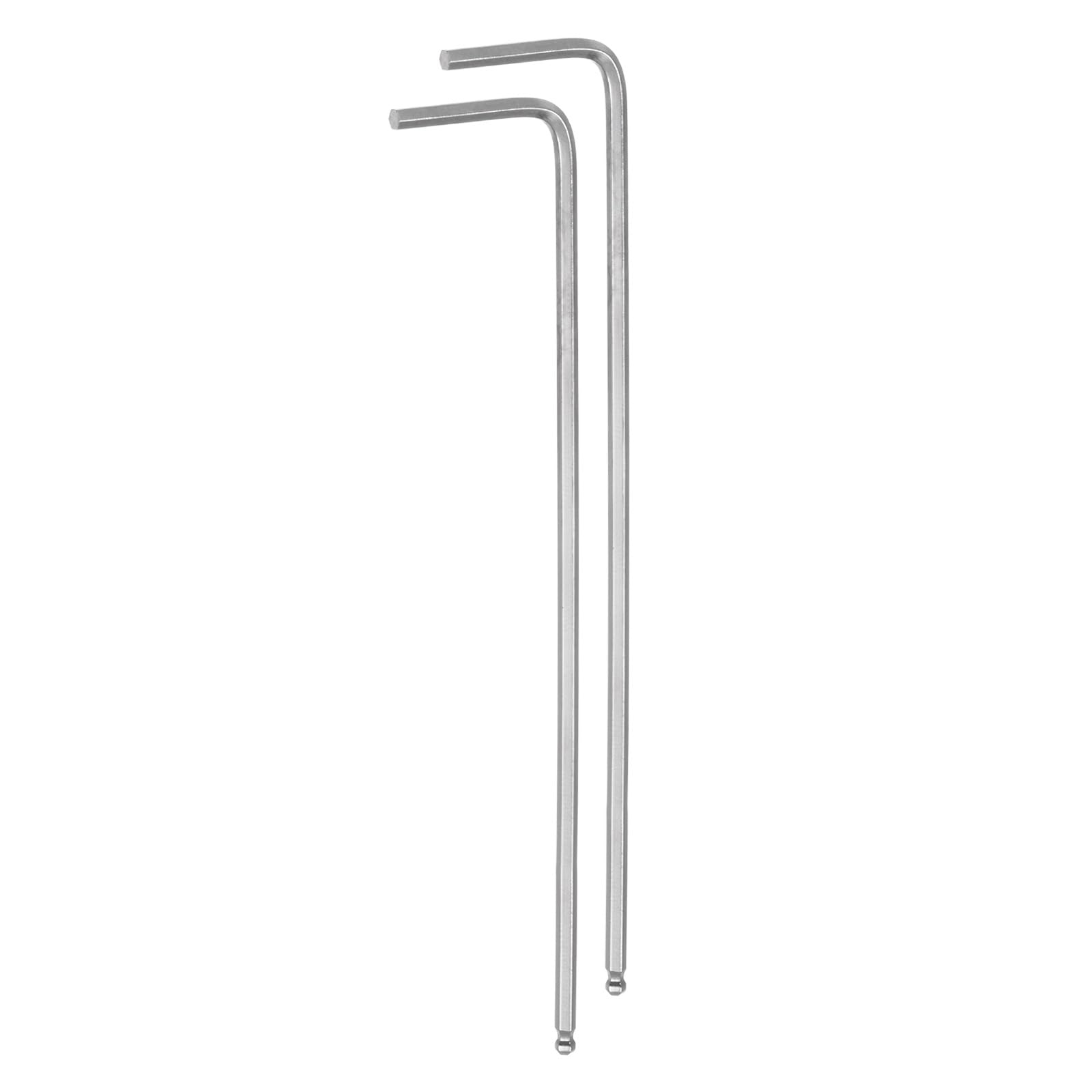 QUARKZMAN 2 Piezas de Llave Hexagonal de Bola de 2 mm, Llave Hexagonal Métrica en Forma de L con Brazo Extra Largo, Herramienta de Reparación de Acero Cromado Vanadio
