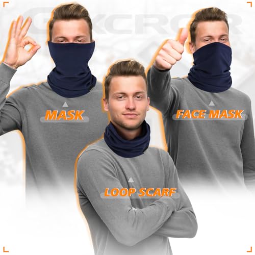 GXCROR Aquecedor De Pescoço Máscara Facial De Inverno Fleece Neck Gaiter Ski Face Cover Cachecol Par