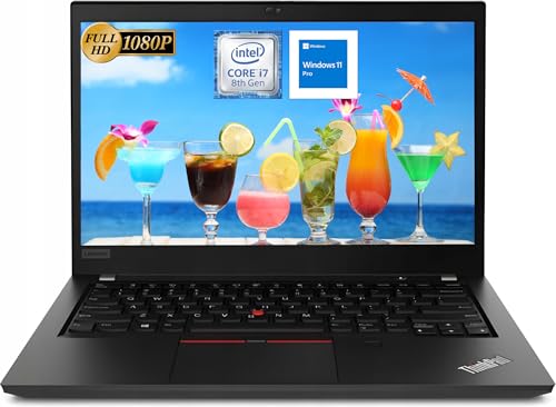 Image of Lenovo ThinkPad T490 Laptop Computer, 14 inch FHD Notebook PC, Intel Core i7-8665U up to 4.8GHz, 16 GB RAM, 256 GB SSD, Thunderbolt3, Type-C 1080p Windows 11 Pro (Renewed)