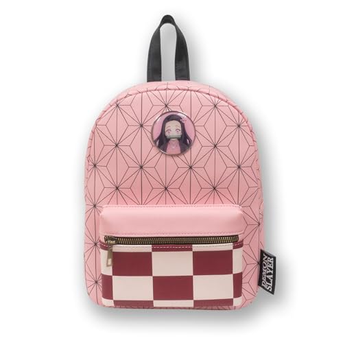 Bioworld Demon Slayer Nezuko Mini sac à dos en polyuréthane Rose – vue 6
