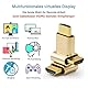 ADWITS 1-Pack 4K 2K 1080P 30Hz bis 60Hz Unterstützung HDMI Display Emulator DDC EDID Headless Ghost Monitor Adapter Dummy Stecker, Höchste 4096x2160 @ 60Hz - Gold Farbe