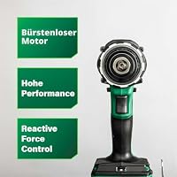 HiKOKI Akku Bohrschrauber DS18DCWPZ, 18V Brushless Schrauber, 140 Nm – Ansicht 2