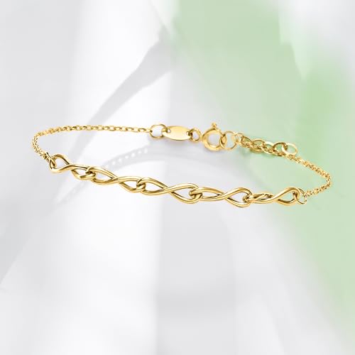 Ross-Simons 10kt Yellow Gold Twisted Infinity-Link Bracelet3