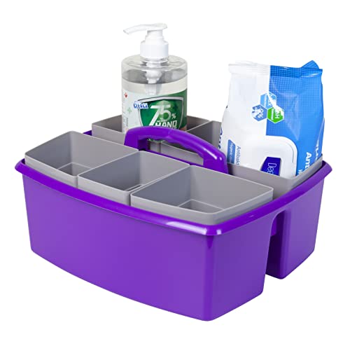 Storex 00986U02C Large Caddy with Sorting Caddy, 13 x 11 x 6.38 Inches, Purple, 2-Pack by Storex - Image 4
