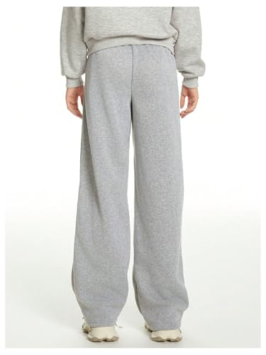 SHENHE Girl's Wide Leg Loose Sweatpants Open Bottom Atheltic Casual Baggy Sweat Pants2