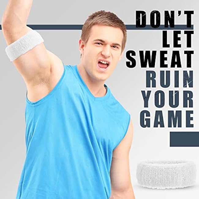 Lewtemi 12 Pieces Bicep Band for Football Arm Sweat Bands for Football Athletes Accessories,1 Inch