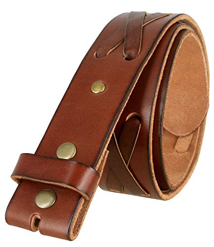 Classic Casual Jean Belt Genuine Full Grain Leather Belt or Strap 1-3/4