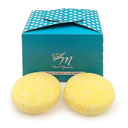 Champú sólido para cabello graso - 100% natural - Con betaína y sal marina - Limpia y regula el exceso de grasa - Matiene el pelo limpio más tiempo - Hecho en España - Pack 2 ud